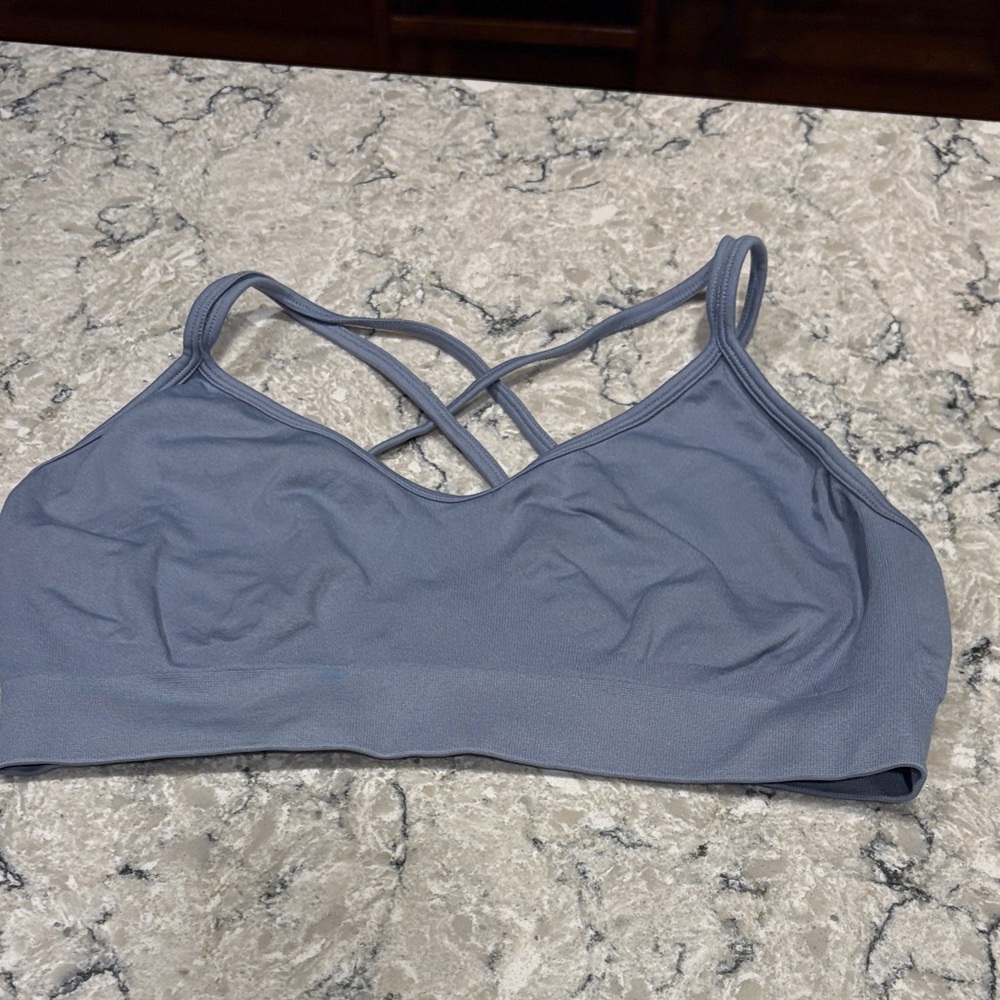 Women's Cross-Back Sports Bra - Gray